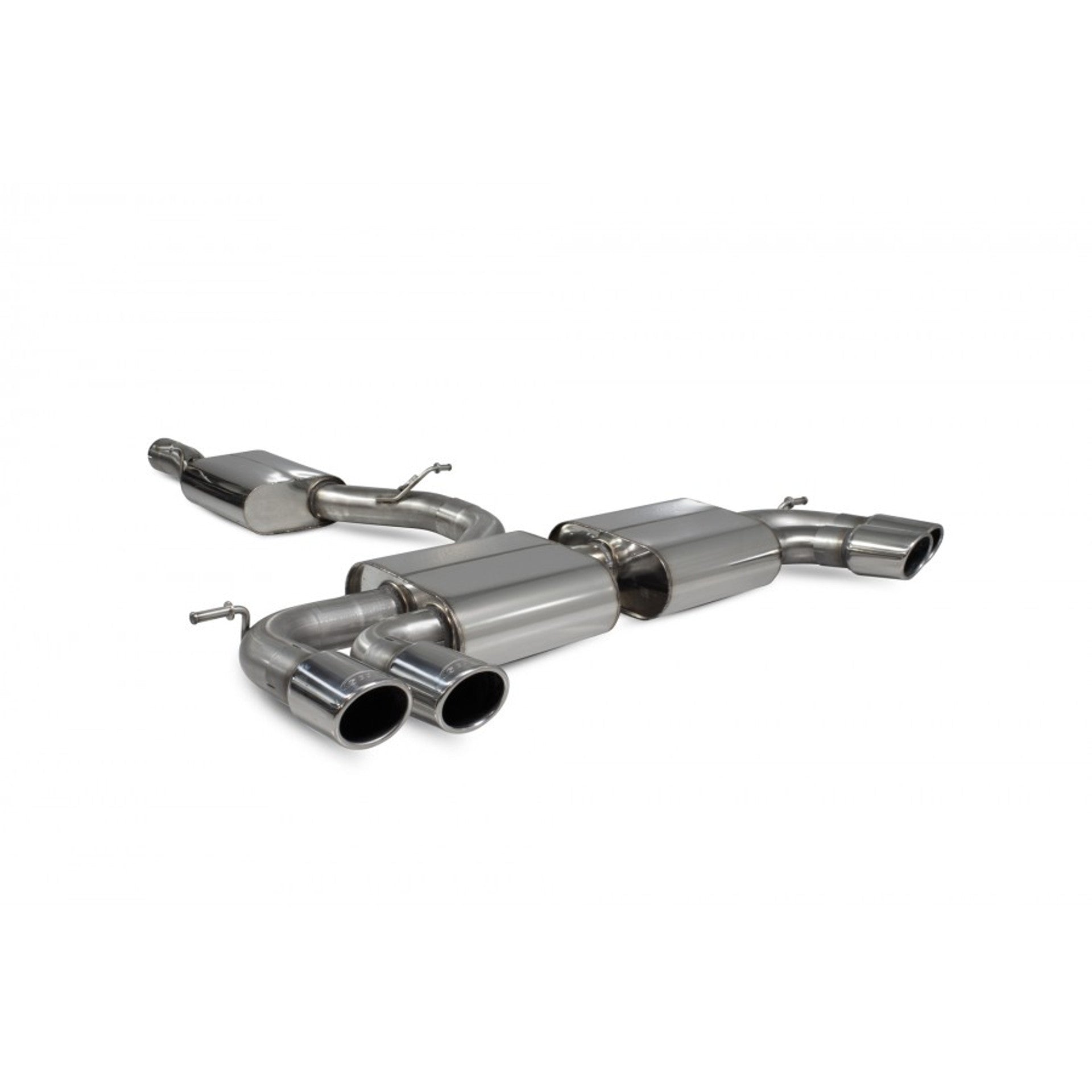 Scorpion 'Valved' 80mm Cat Back Exhaust System - Volkswagen Golf Mk7.5 'R' - Nineteen72 Performance