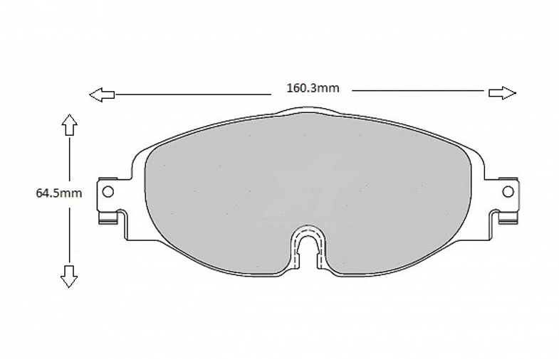 AUDI, SEAR, SEAT, SKODA, VW Front PBS 8638 Performance Brake Pads cross ref Ferodo FCP4433 - Nineteen72 Performance