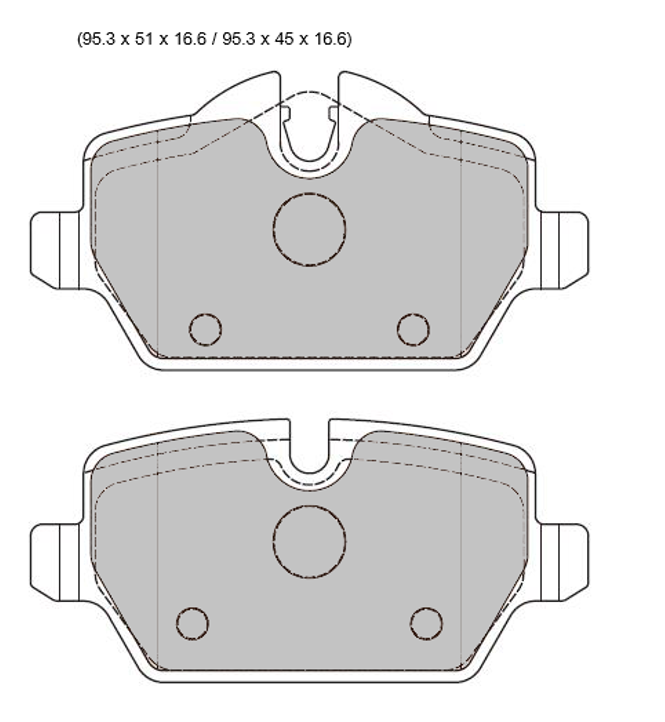 BMW one series Rear Pads 8331PR - Nineteen72 Performance