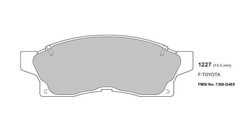 Toyota MR2 MK2 Rev. 1 Front Performance Brake Pads 1227 - Nineteen72 Performance