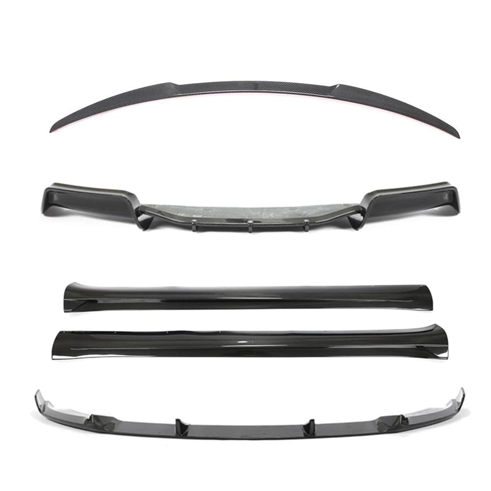 Tesla Model Y MK1 2020-2025 carbon fibre full kit by CT Carbon, featuring sleek carbon fibre panels and accessories for the vehicle.