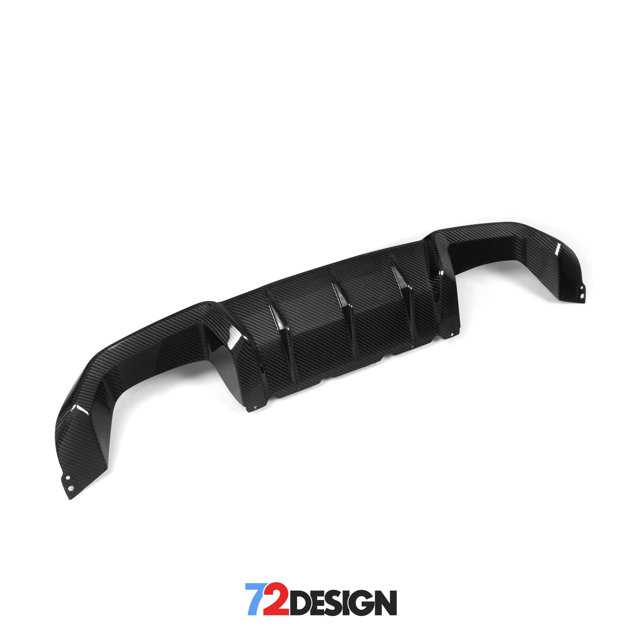 72Design BMW M2/M2C (F87/F87C) Gloss Carbon Fibre (Pre-Preg) Performance Style Rear Diffuser - Nineteen72 Performance
