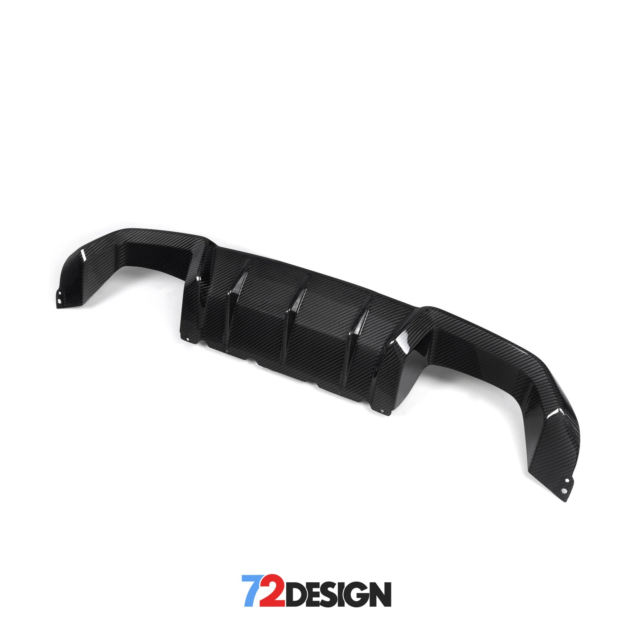 72Design BMW M2/M2C (F87/F87C) Gloss Carbon Fibre (Pre-Preg) Performance Style Rear Diffuser - Nineteen72 Performance
