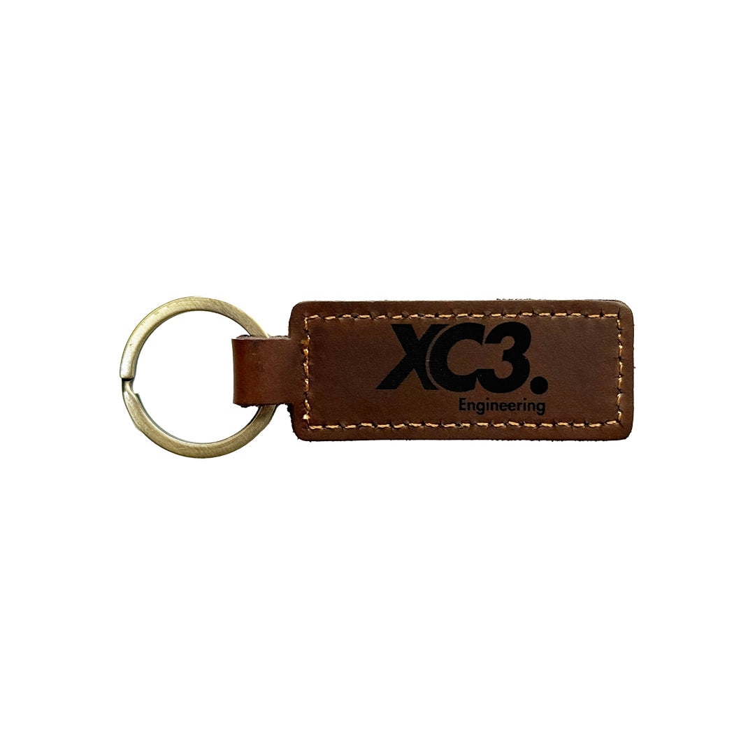 Leather Keyring by XC3 Engineering — Premium Key Ring Accessory, Durable & Stylish