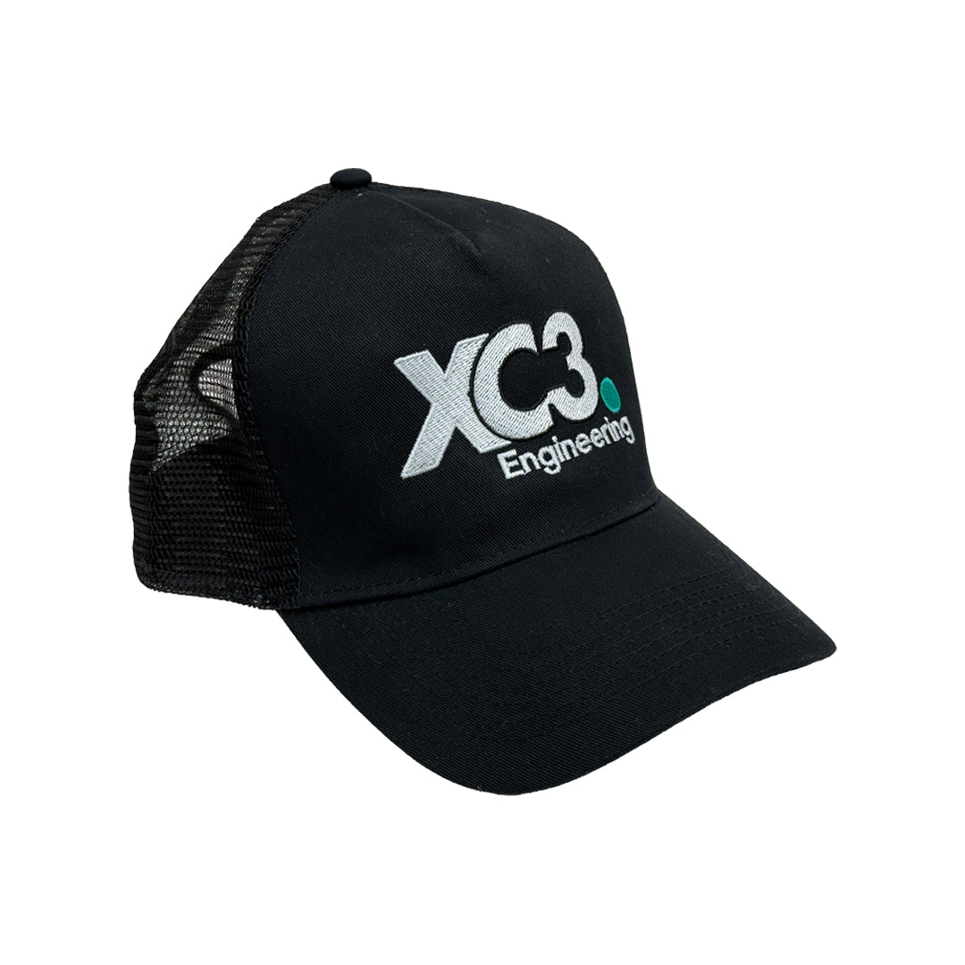 XC3 Engineering Premium Trucker Hat – Car Enthusiast Lifestyle Cap | Adjustable Snapback