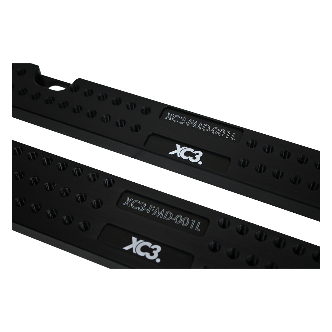 BMW M3 E9X extended bucket seat base floor mount adapter by XC3 Engineering, universal interior safety and seat mounting kit.