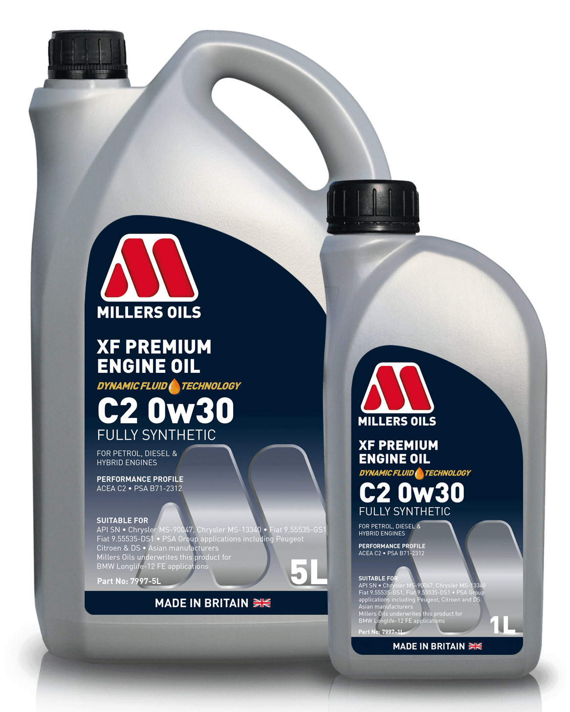 Millers XF Premium C2 0w30 Engine Oil product image