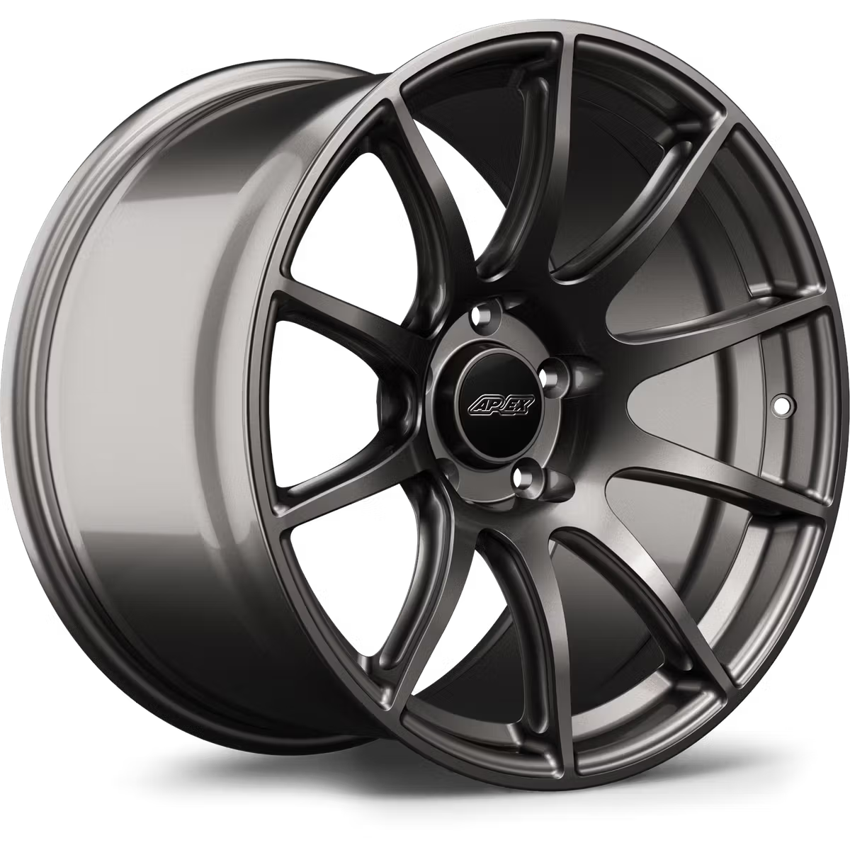Apex ML-10RT forged alloy wheels with a sleek multi-spoke design for high-performance vehicles.