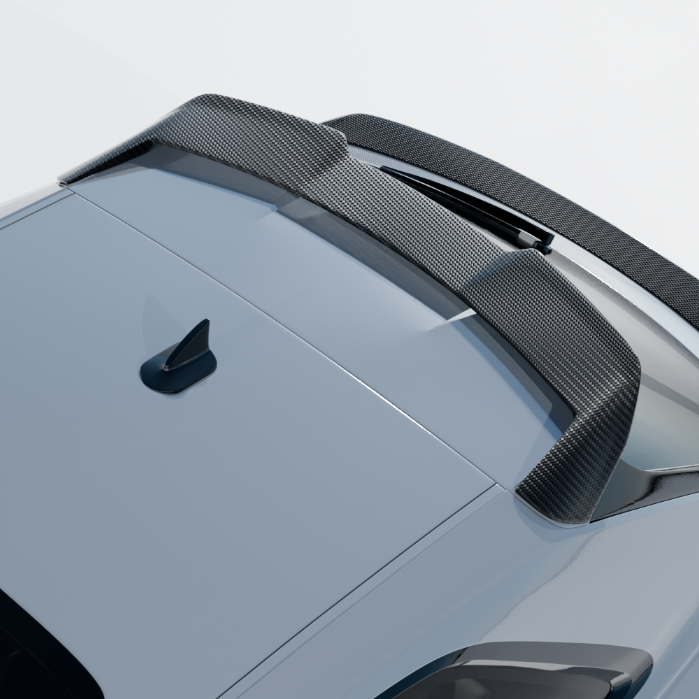 Audi RSQ8 facelift 2025+ CT Design carbon fiber full kit installed, showcasing sleek, textured carbon fiber components on the vehicle.