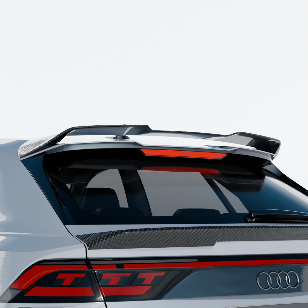 Audi RSQ8 facelift 2025+ carbon fiber full kit by CT Carbon, featuring sleek carbon fiber design components for the vehicle.