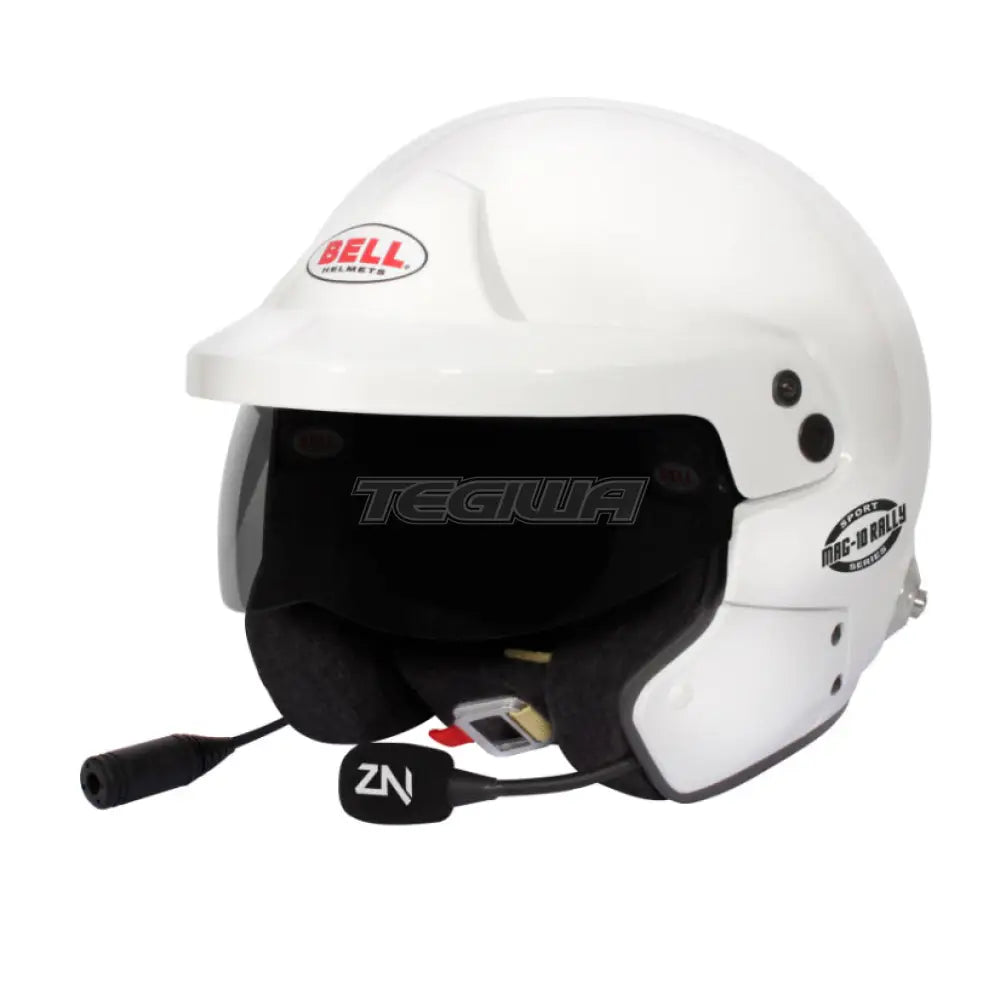 Bell MAG-10 Rally Sport Helmet White (HANS) FIA8859-2015 - Nineteen72 Performance