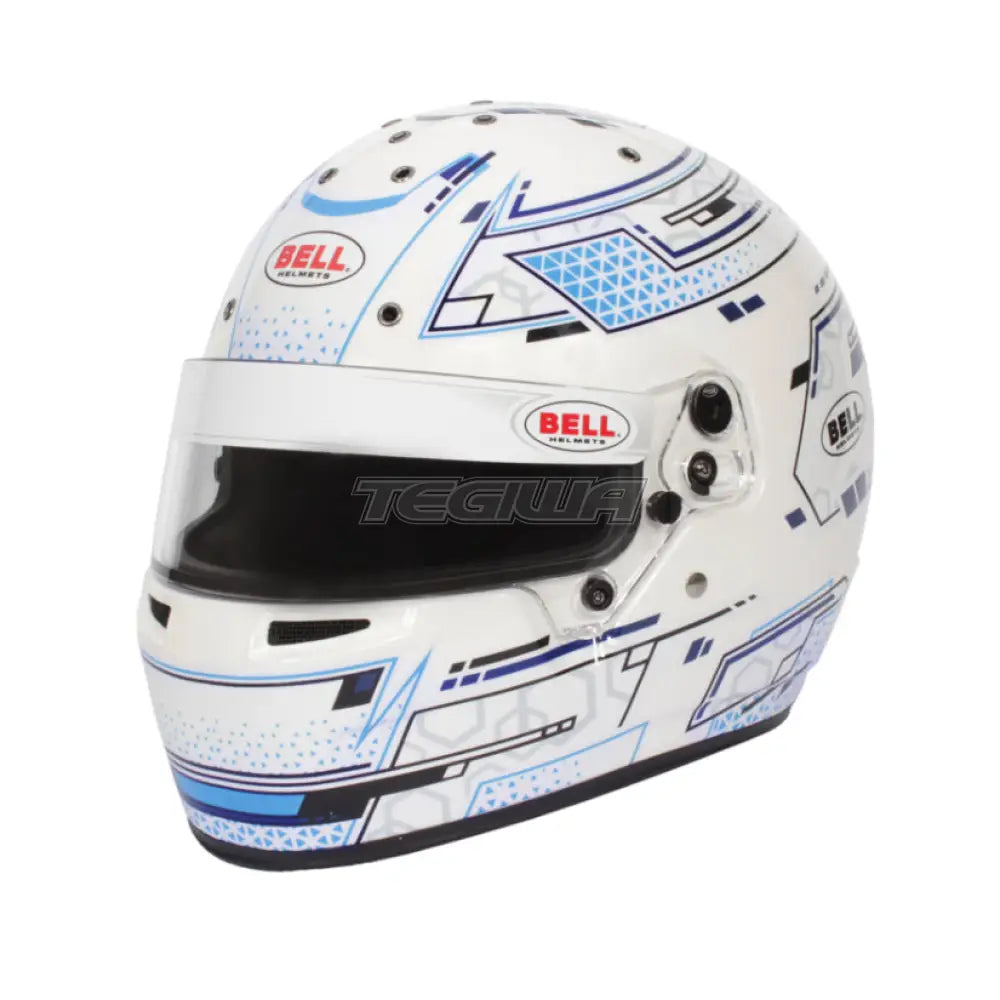 Bell RS7-K Karting Helmet Stamina White / Blue K2020 - Nineteen72 Performance