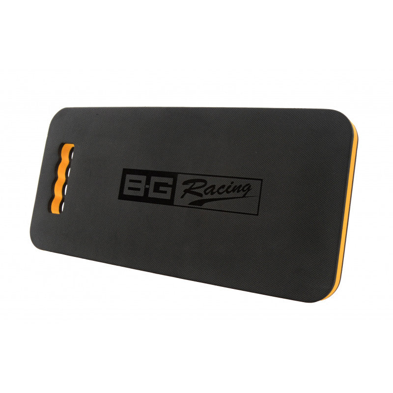 BG Racing BGR401 mechanics kneeling mat 450 x 210 x 30mm in black and yellow EVA foam