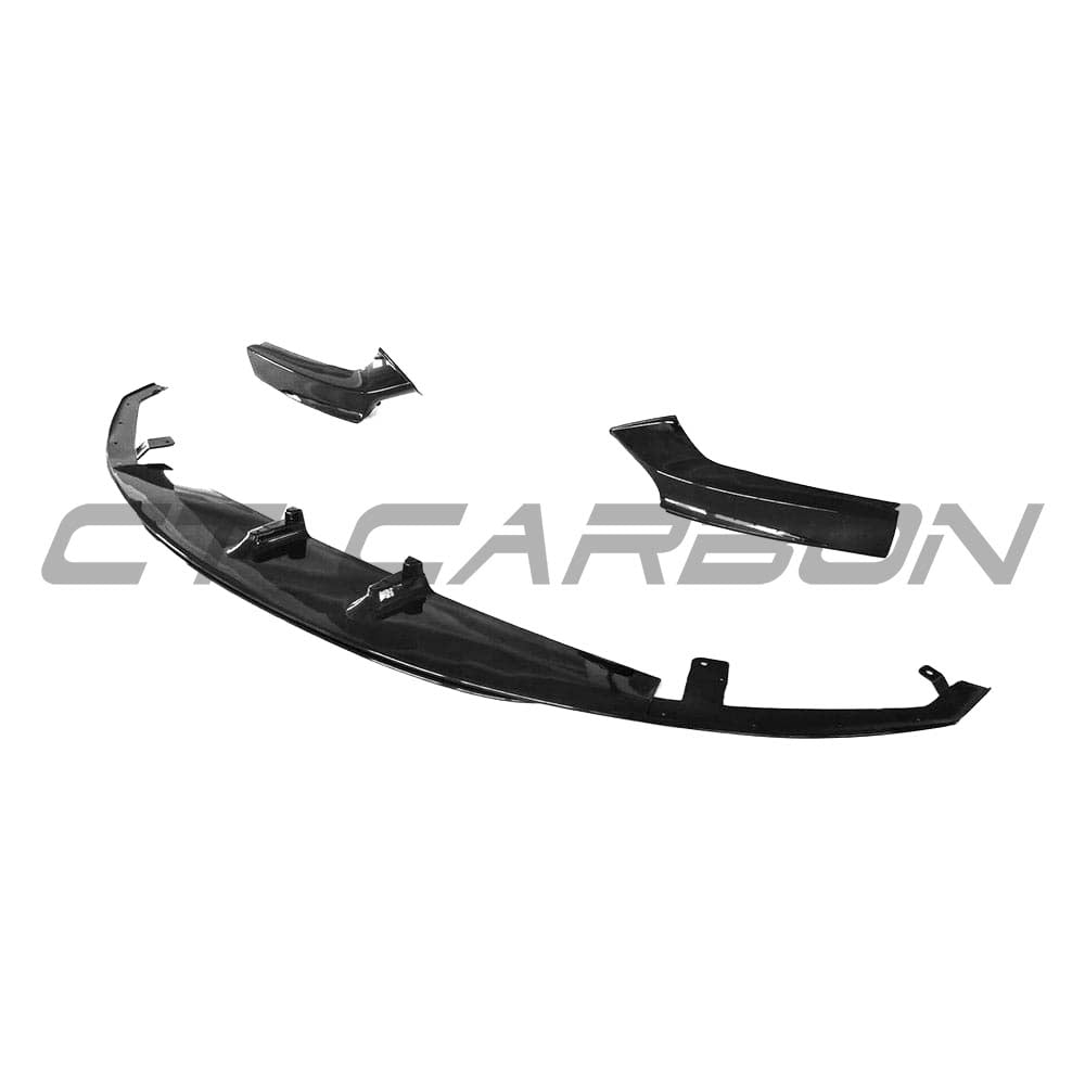 BMW 2 Series F23 gloss black full kit with dual exhaust by CT Carbon, featuring MP style design and carbon fiber accents.