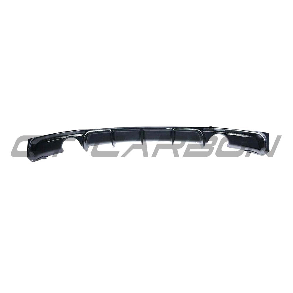 BMW 3 Series F30 CT Carbon gloss black full kit with dual exhaust and MP style, showcasing sleek exterior modifications.
