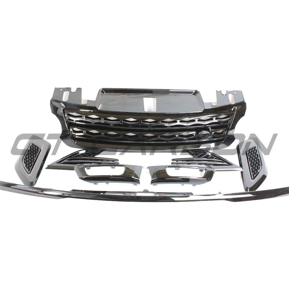 Full black edition trim pack kit for Range Rover Sport L494 2014-2017 by CT Carbon, featuring black splitter and stylish exterior accents.