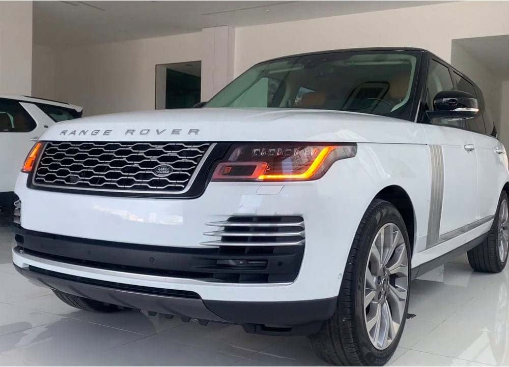 Black full trim kit for Range Rover Sport L494 2014-2017 by CT Carbon, featuring sleek black accents and trim details.