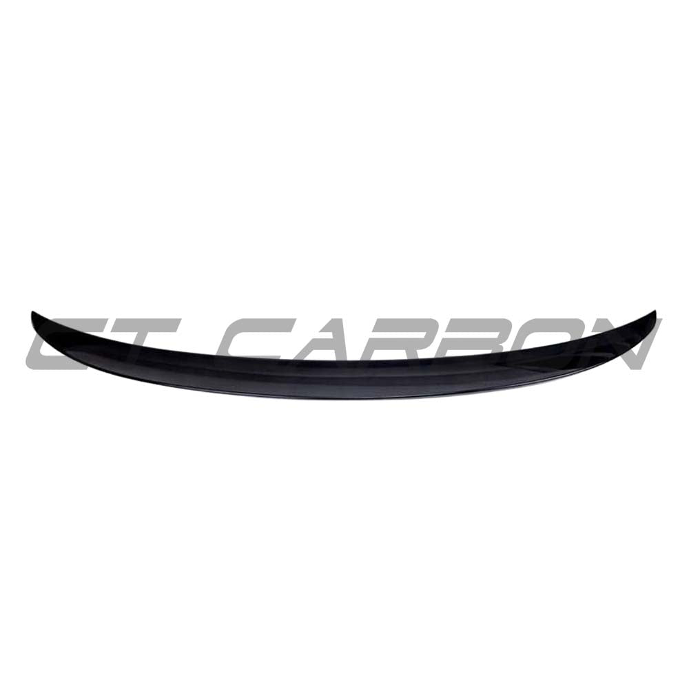 BMW 2 Series F22 gloss black spoiler by CT Carbon, MP style, shown on vehicle with sleek, aerodynamic design.