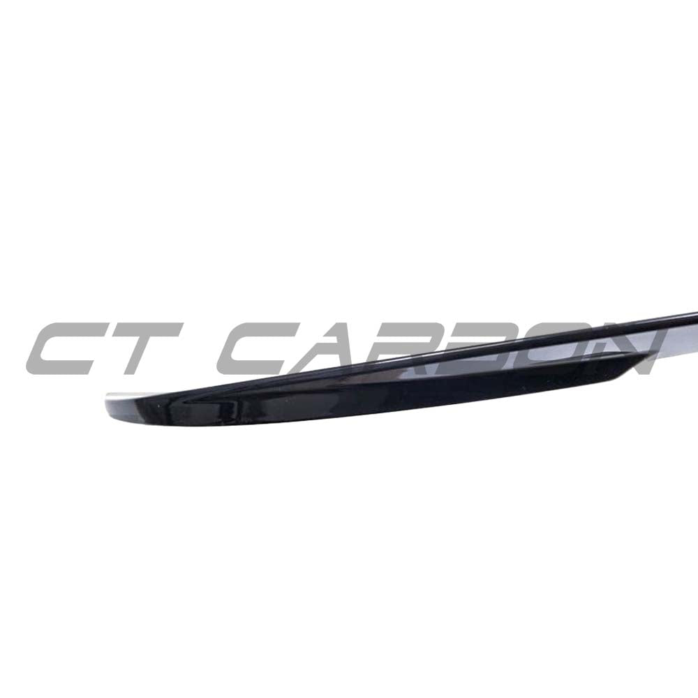 BMW 2 Series F23 gloss black full kit with twin exhaust by CT Carbon, including spoiler and aerodynamic body kit components.
