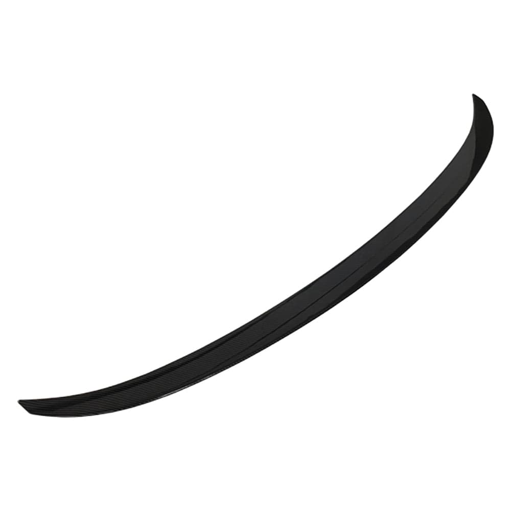 Gloss black BMW 3 Series F30 spoiler by CT Carbon, MP style, shown on the car with sleek, aerodynamic design.