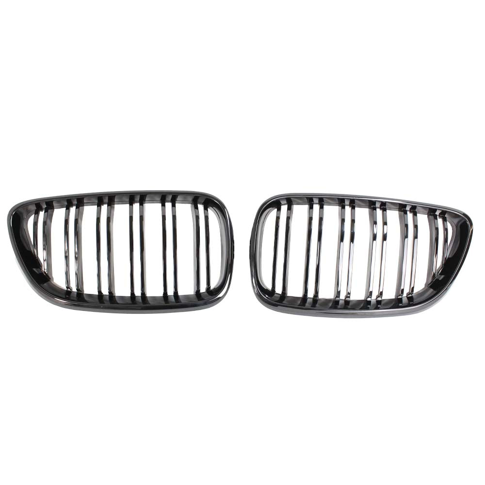 BMW M2 F87 and F22 2 Series double slat black grille by CT Carbon, showcasing sleek black grille with carbon accents.