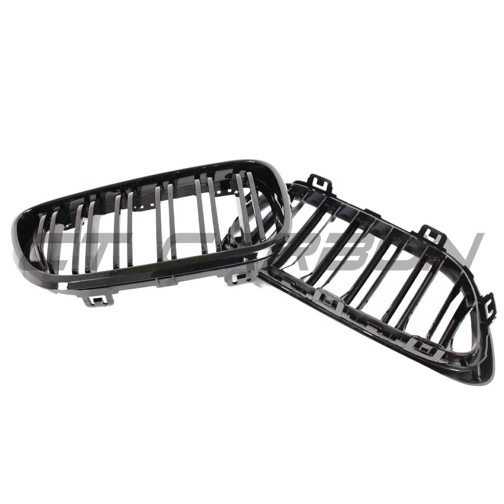 BMW M2 F87 and F22 2 Series double slat black grille by CT Carbon, showcasing sleek black design and high-quality fit.
