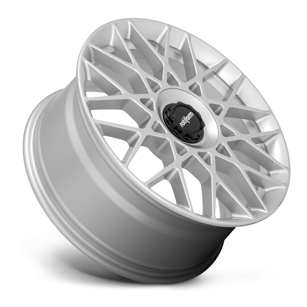 Rotiform BLQ-C wheels in silver finish, 19-inch size with 8-inch width and ET45 offset, displayed on a white background