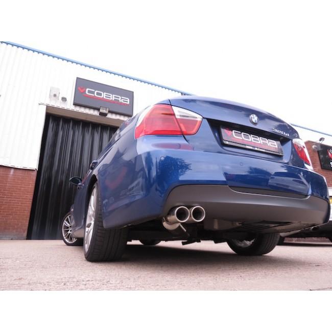 Cobra Sport - BMW 318D/320D Diesel (E90/E91) Twin Tip Performance Exhaust Rear Box - Nineteen72 Performance