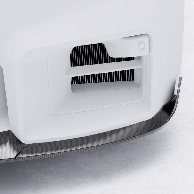 BMW G87 M2 TREVORA carbon fibre front splitter with winglets, designed for aerodynamic enhancement on the 2023+ model.