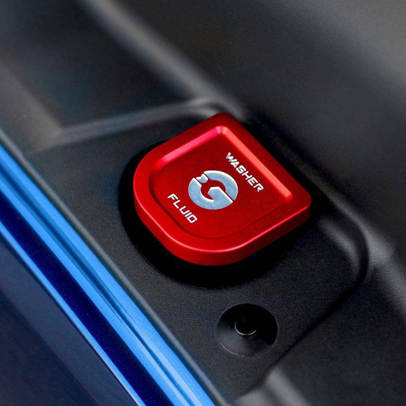 Goldenwrench BMW M2 G87, M3 G80 & M4 G82 Blackline Blue Washer Fluid Cap