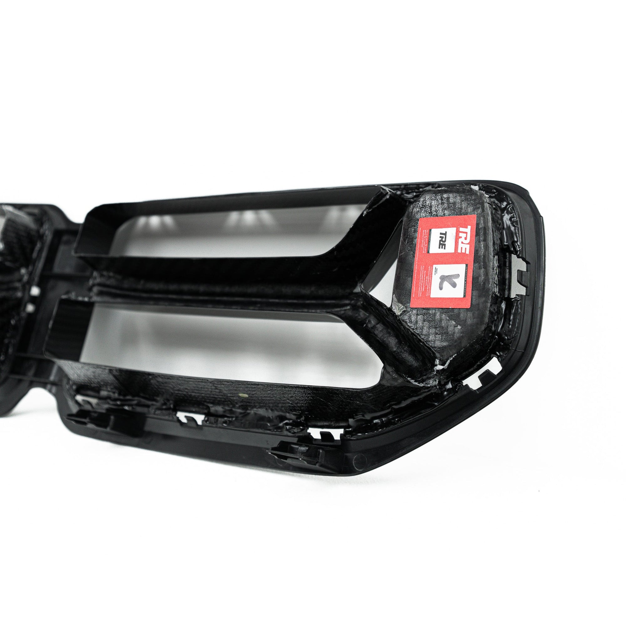 BMW M2 G87 front grille with pre-preg carbon fiber CSL design by TREVORA, showcasing sleek, sporty front grille details.