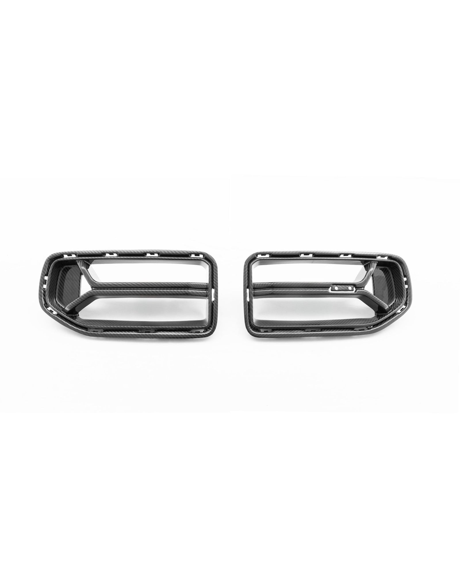 BMW M2 G87 front grille with pre-preg carbon fiber CSL style by TREVORA, showcasing sleek, lightweight automotive design.