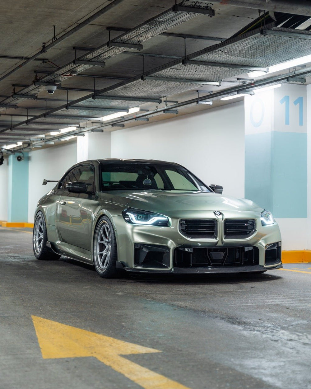 BMW M2 G87 front grille with pre-preg carbon fibre by TREVORA, showcasing sleek, high-performance design for 2023-2024 model.