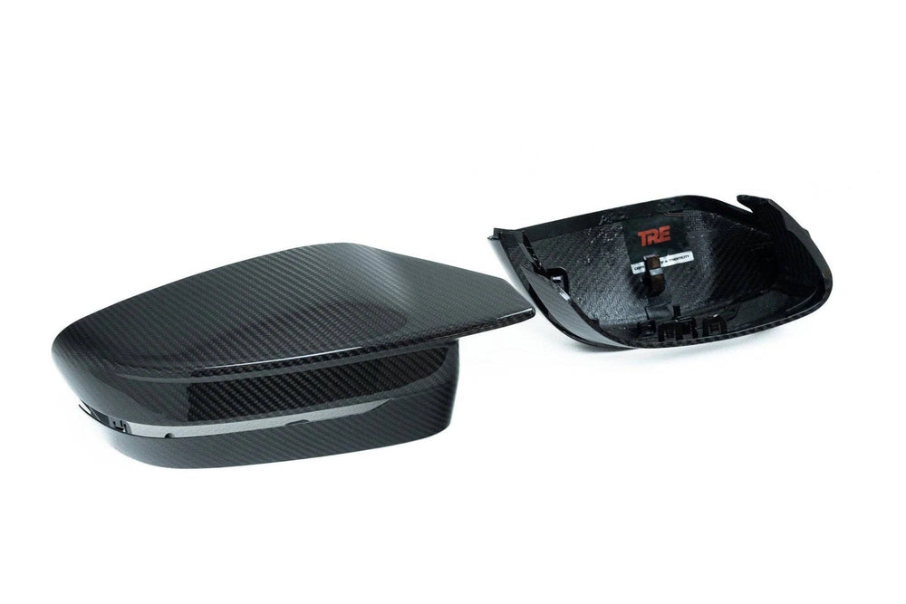 TREVORA Pre-Preg Carbon Fibre Wing Mirror Covers for BMW G80 G81 G82 G83 G87 G42 and G20