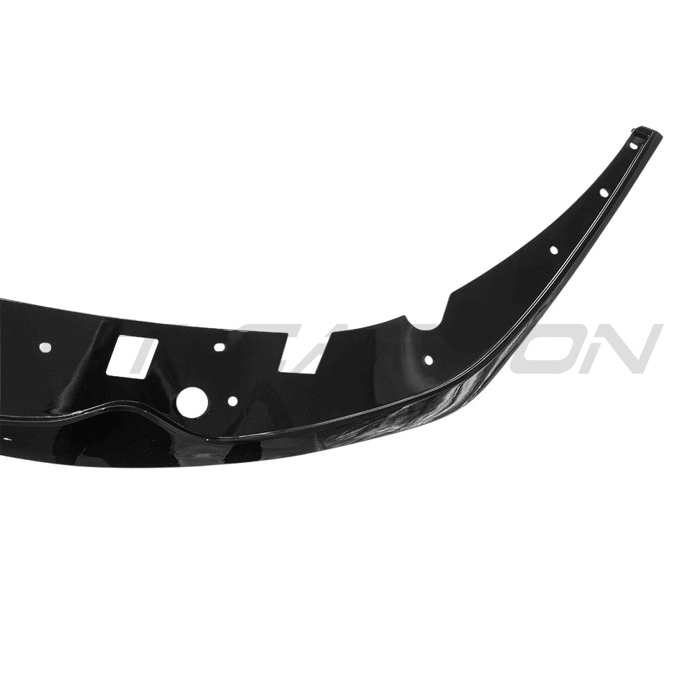 BMW F40 1 Series 2019-2024 CT Carbon gloss black splitter, V2, OE style, front bumper accessory for sporty appearance