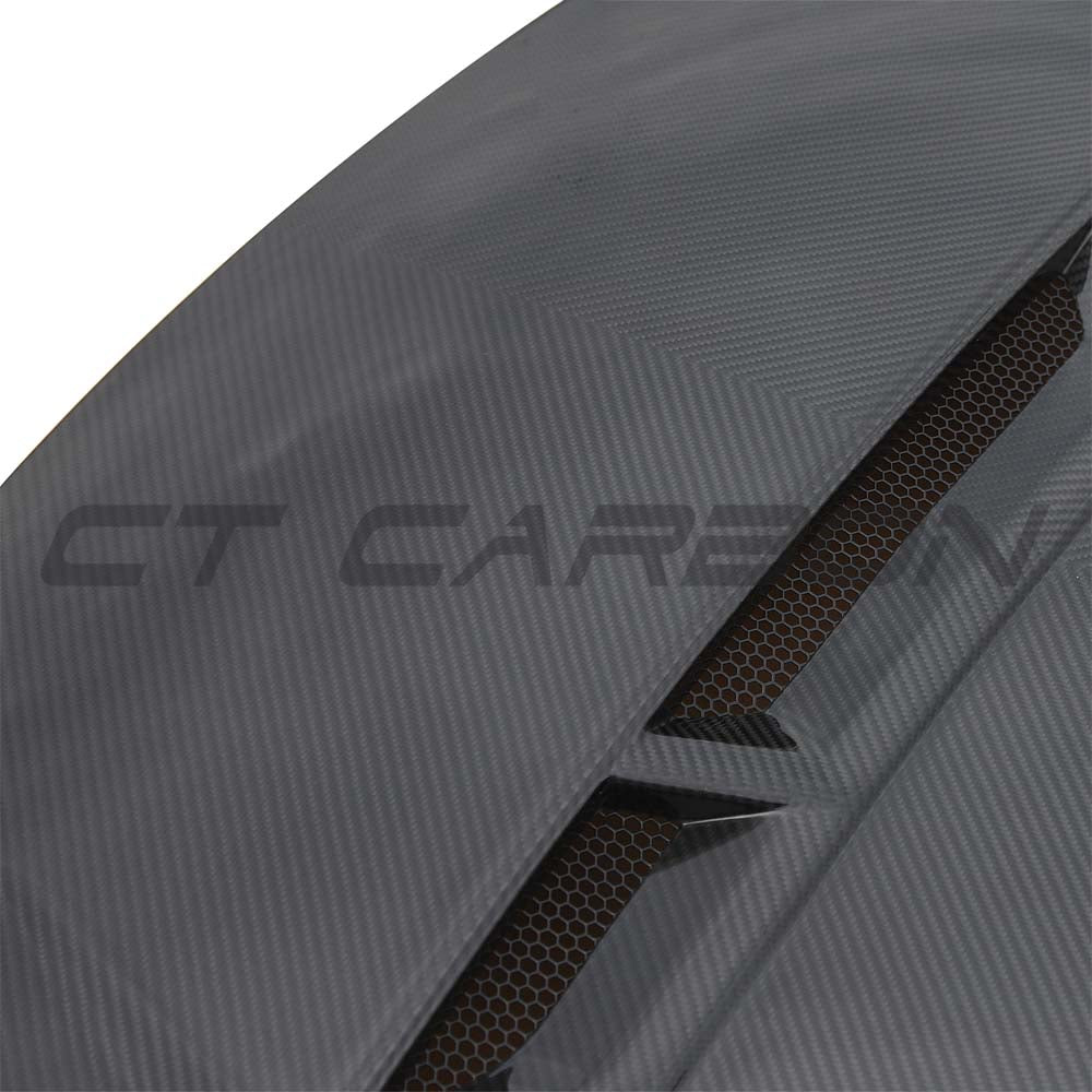 BMW G42 2 Series and G87 M2 carbon fiber front bonnet by CT Design, showcasing the lightweight, aerodynamic hood.