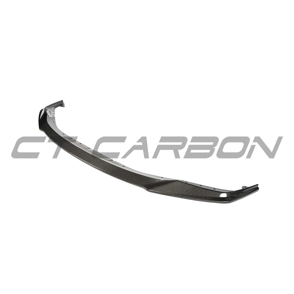 BMW G81 M3 Touring 2022+ CT Carbon full carbon fibre kit installed, showcasing front splitter and aerodynamic components.