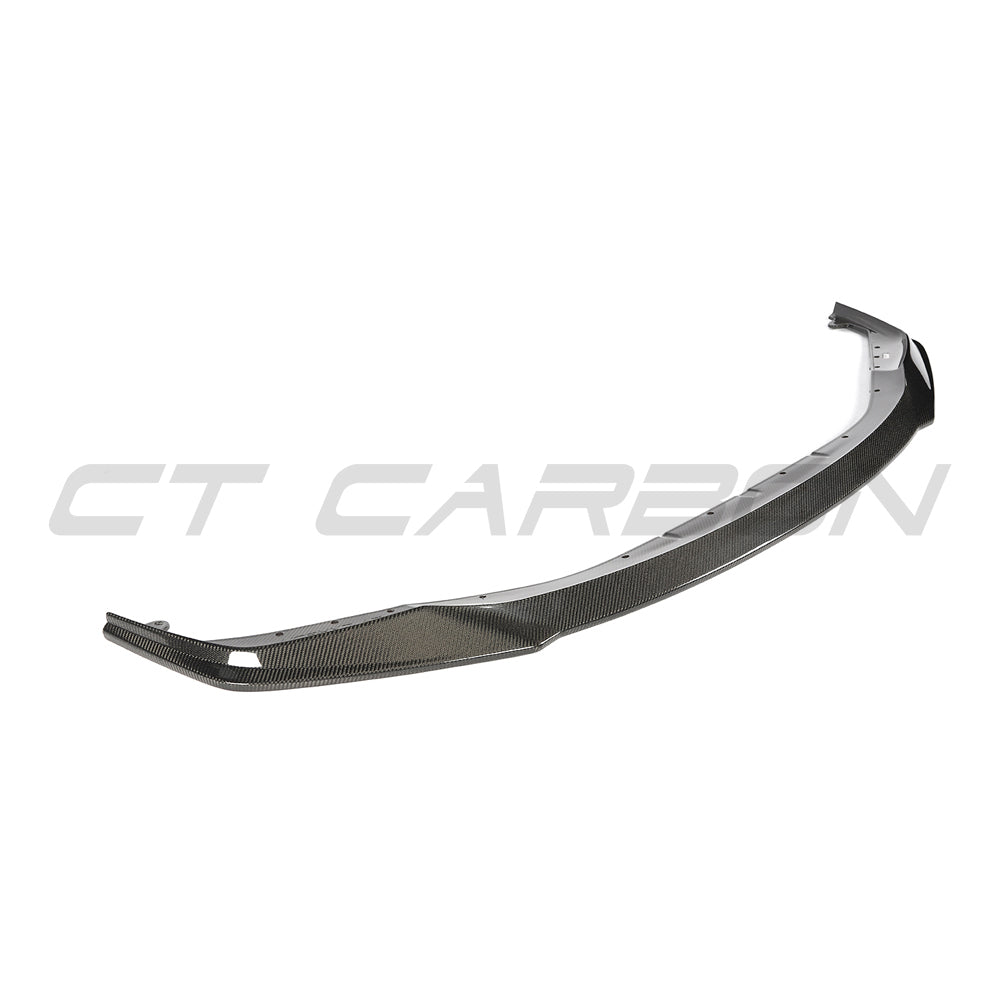 BMW G81 M3 Touring 2022+ CT Carbon V4 full carbon fibre kit, showing the sleek carbon fibre splitter on the sporty car.