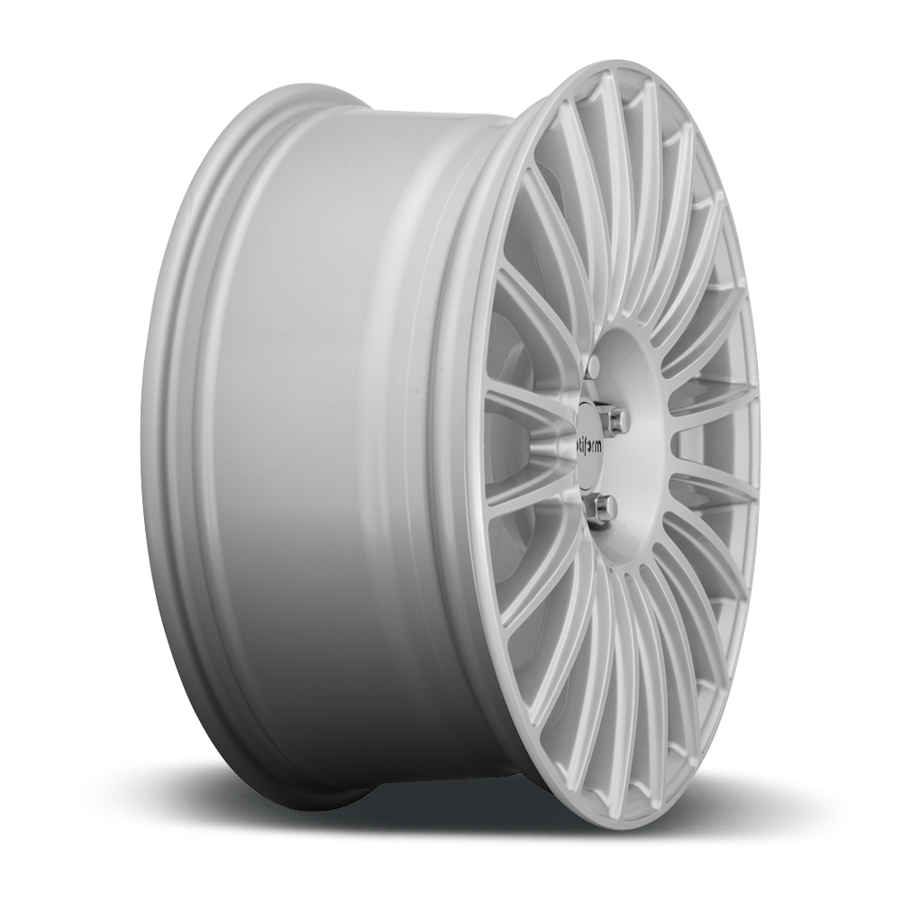 Rotiform BUC wheels in 19x8 size, shown in silver finish with a sleek, modern design for car enthusiasts.