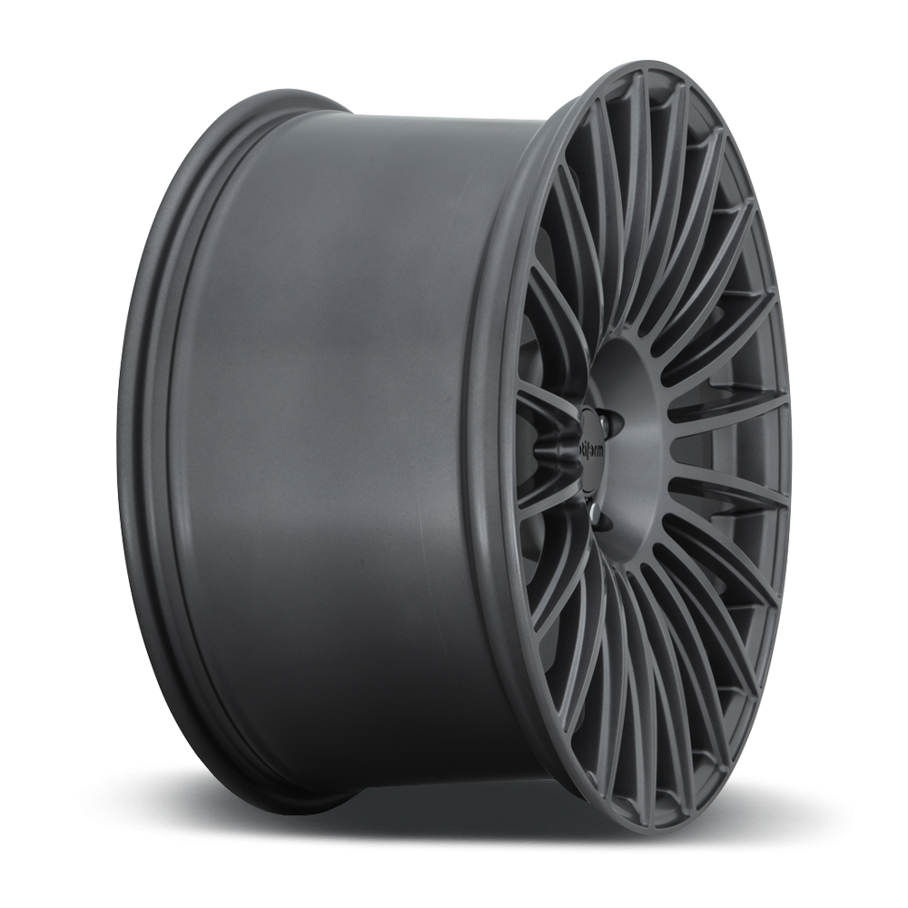 Rotiform BUC wheels in 20x10 size with matte anthracite finish, showcasing their stylish multi-spoke design.