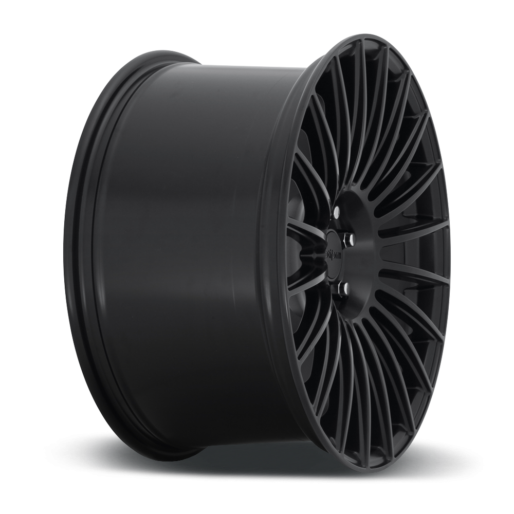 Rotiform BUC wheels in matte black finish, 20x10 size, featuring a sleek, modern design for stylish vehicle customization.