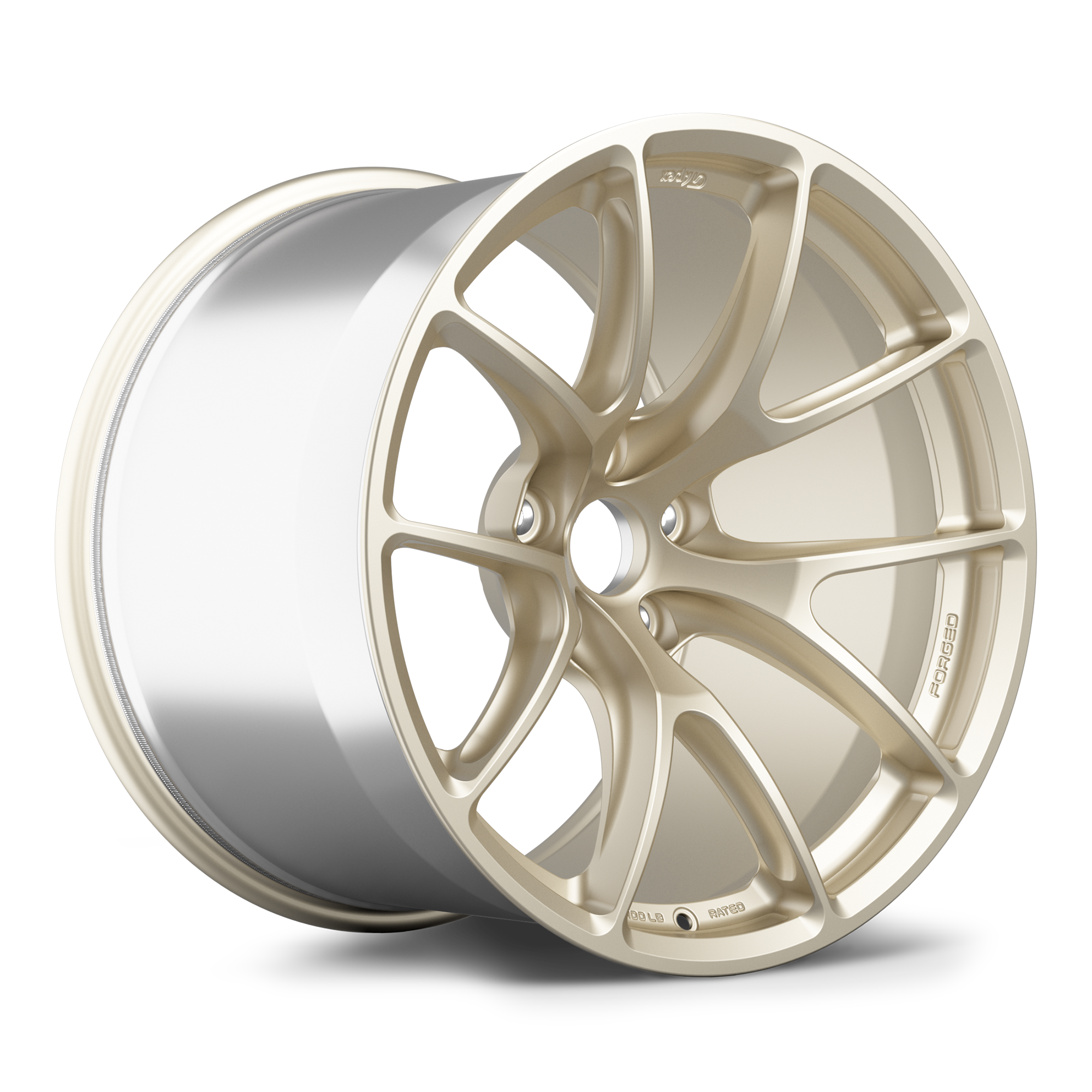 Apex VS-5RE forged alloy wheels with a multi-spoke design, showcasing a sleek, high-performance automotive wheel for sport vehicles.