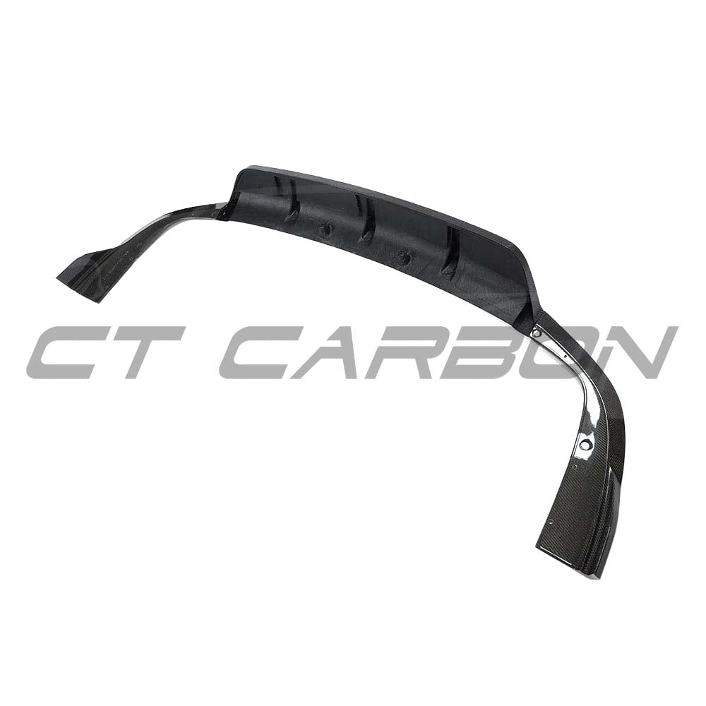 BMW G05 X5/X5M 2023+ CT Carbon full carbon fibre diffuser kit, showcasing sleek black carbon fiber with detailed design features.