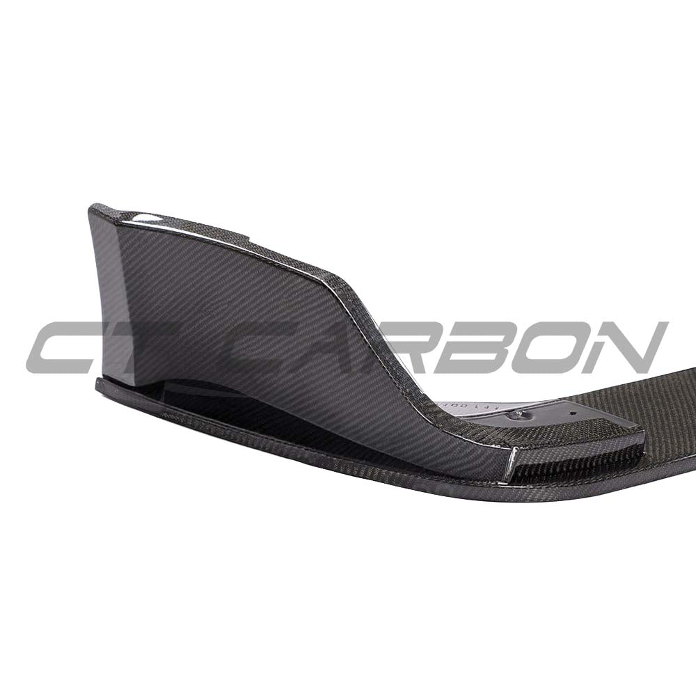 CT Carbon Toyota Supra 2019+ A90 Ultimate Carbon Fibre Diffuser kit installed on the rear of the sports car.