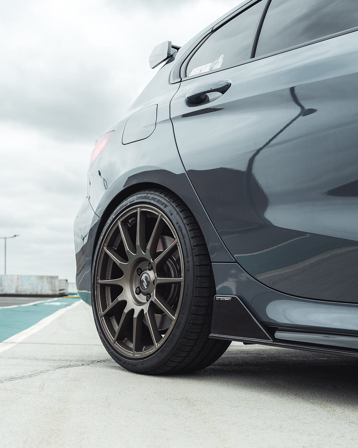 BMW 1 Series F40 full carbon fibre kit by CT Carbon, includes front and rear components, lightweight and high-performance design.