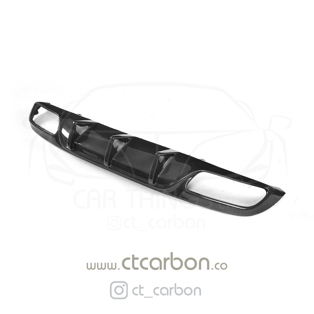 Full Mercedes C63 W205 2015-2018 pre-facelift coupe carbon fibre kit by CT Carbon, showing sleek carbon fibre panels on the car.