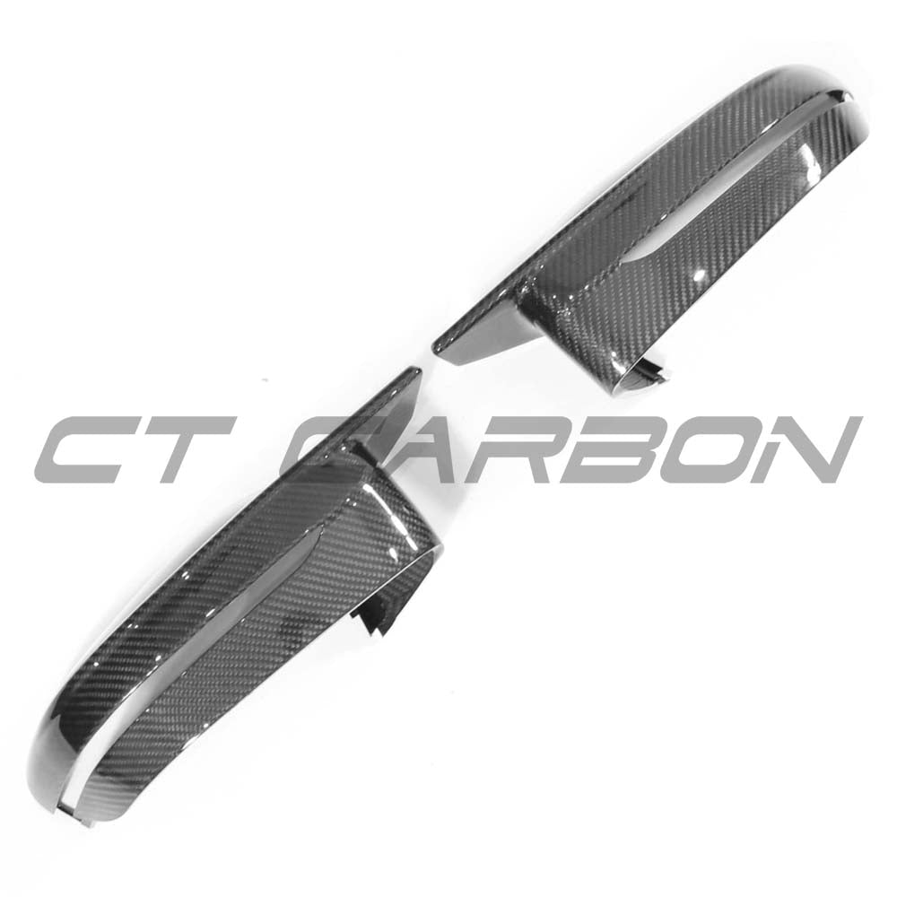 BMW G81 M3 Touring carbon fibre mirror kit by CT Carbon, RHD replacement mirrors with sleek, lightweight carbon fibre finish.