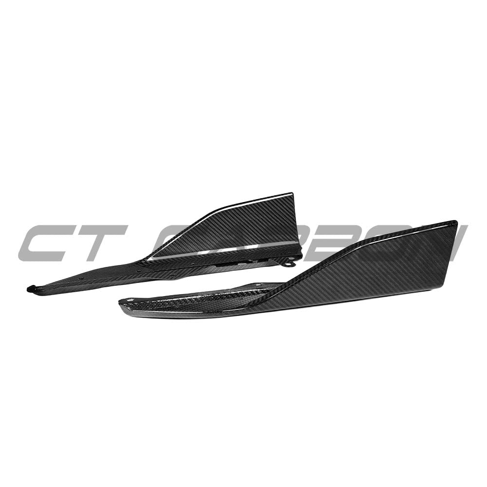 BMW G42 2 Series CT Carbon full carbon fiber side skirts kit, MP style, showcasing sleek, lightweight carbon fiber design.