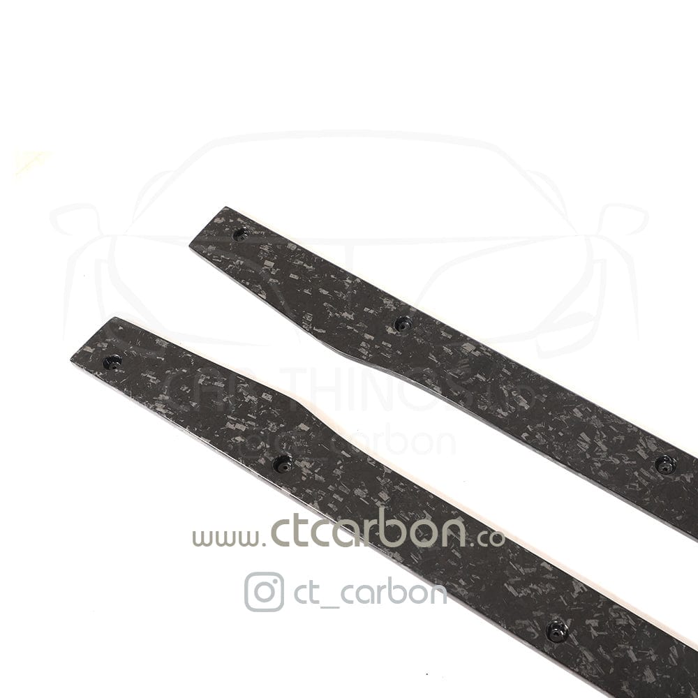 CT Carbon forged carbon fiber side skirts for Mercedes C63/C63S W205 coupe and saloon, D-style aerodynamic exterior upgrade