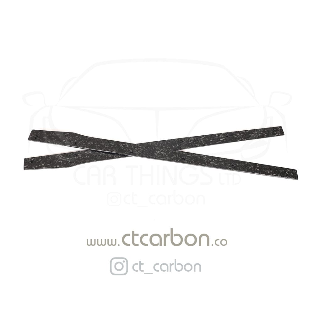 CT Carbon forged carbon fiber side skirts for Mercedes C63/C63S W205 coupe and saloon, D-style design, sporty and sleek.